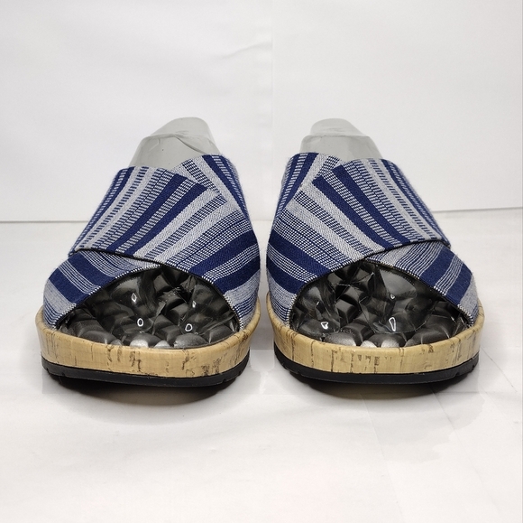 Life Stride Positive Women's Striped Comfort Open Toe Slide Sandals Size 8M - Picture 5 of 11